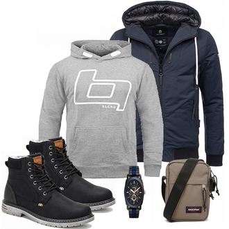 Outfit mit Blau Navahoo "Blend"