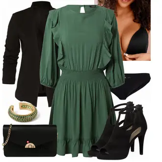 Outfit mit Schwarz Unterhose nu-in "Stylisches Outfit für den Frühling"