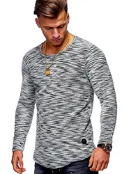 MT Styles Herren Pullover Oversize Feinstrick Sweatshirt MT-7312 (Schwarz, M)