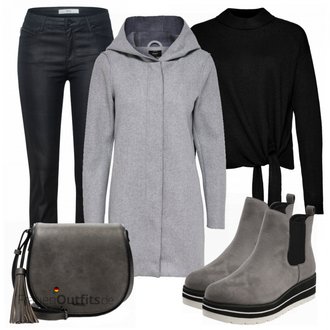 Outfit mit Grau Stiefel Bullboxer "Casual Business Outfit"