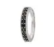 FIRETTI Ringset mit Zirkonia (4tlg.) schwarz / silber