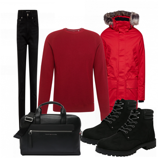 Outfit mit Schwarz Stiefel Jack & Jones "Jack Jones"