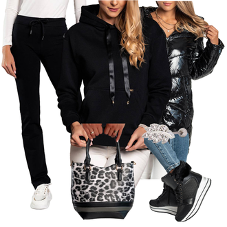 Kombinacije za zimu Elegantna sa Bijela Naušnica fenzy "Outfit za zimu"Look: Elegantna, Elegantan