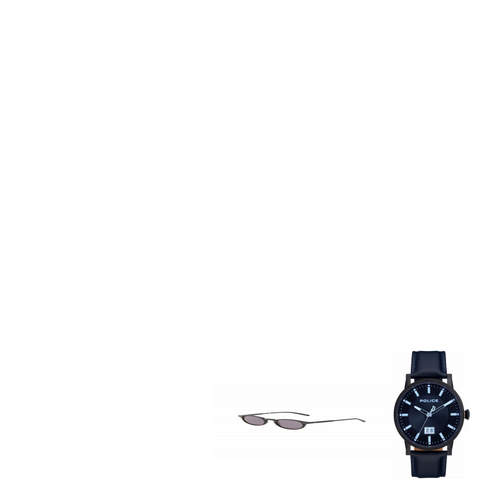 Blau Uhr Police kombinieren