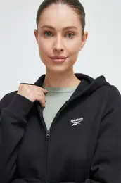 Pulover enska, rna barva, s kapuco