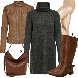 Outfit sa Smeđa Traper Jakna Only "Tvoj otmjeni outfit"