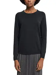 edc by ESPRIT Damen Pullover 990cc1i309, 001/Black, M