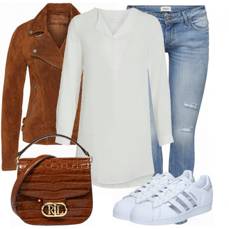 Outfit mit Rot Lederjacke Freaky Nation "Perfekt für den Frühling"
