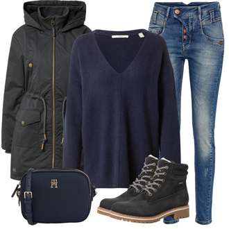 Winter Outfits mit Schwarz Strick Große ESPRIT "Winter Outfit"