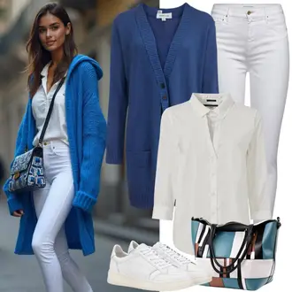 Outfit met Leren sneaker/Lage Sneaker/Skateschoen/Zomer sneaker/Vintage Sneaker New Balance "Lichte outfit"