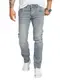 Rock Creek Herren Jeans Regular Fit Stretch Jeans Männerhose Herrenjeans Denim Hosen Herrenhose Straight Cut Stonewashed RC-2412 Hellgrau W32 L30