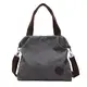 E-girl Damen Canvas Handtaschen Lässige Grau Schultertasche Top Griff Tasche Reißverschluss Leinentasche Tragetasche Tasche,41x10x38cm,B1158