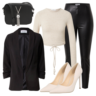 High Heels Outfit mit Rosa/Weiß/Beige/Rot/Braun Eleganter Schuh/Bequemer Pump/Hochfrontpump/High Heel Pumps Steve Madden "Schönes Frühlingsoutfit"