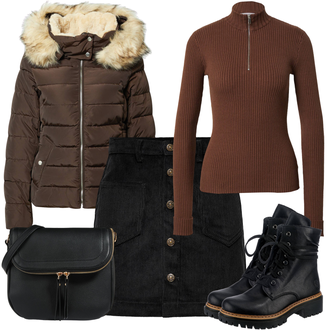 Blagdanske kombinacije Old Money sa Crna/Smeđa Torba za nošenje/Torbica/Torba za rame/Torba Za Preko Ramena/Torba preko ramena About You "Jesenski Outfiti"Look: Šik, Ured, klasický, Elegantan, Vintage, Chic, Old Money, cool