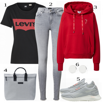 Outfit sa Siva Tenisica Reebok "Kežual Outfit"