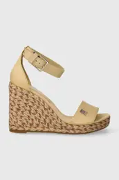 Sandali COLORFUL HIGH WEDGE SATIN SANDAL be barva, FW0FW07914