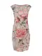 Cartoon Kleid pastellgrn / altrosa / rosa / tanne