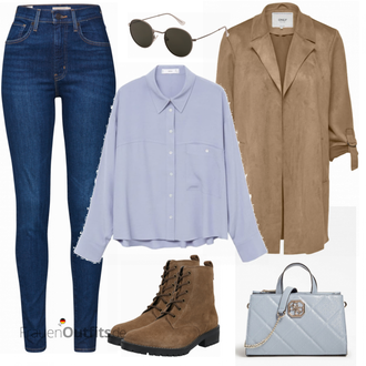 Outfit mit Grün Stiefel Superdry "Trendiger Alltagslook"
