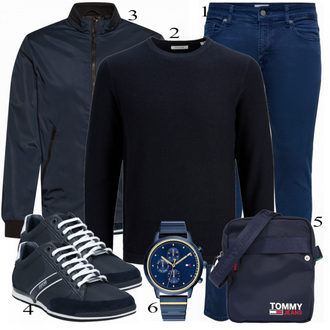 outfit mit Modra Superga Boss "Priložnostna oblačila"