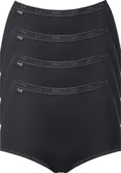 sloggi Basic+ Dames Maxi slip - 4-pack - Zwart - Maat 48