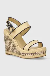Sandali PLATFORM TH MONO RAFIA WEDGE be barva, FW0FW08052