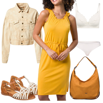 Outfit mit Braun Sandalen Pikolinos "Schickes Sommer Outfit"