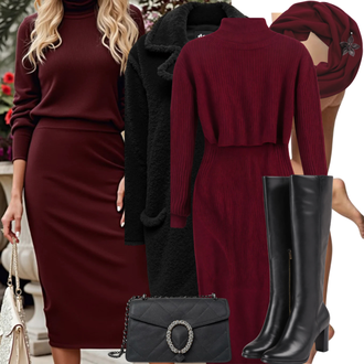 Anniversaire Hiver tenues avec Tunique Robe/Robe Smockée/Robe Midi/Robe Longue/Chemisier Robe/Robe Blazer Desigual "Tenue de printemps à la mode"Look: Gala, Anniversaire, Bal