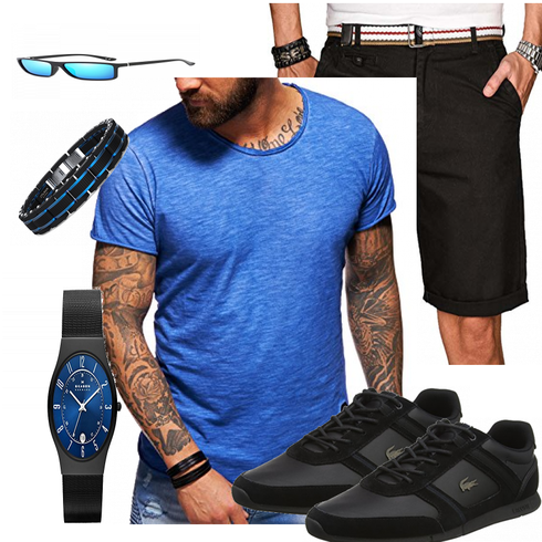 Blau Schuh Alessandro Salvarini kombinieren