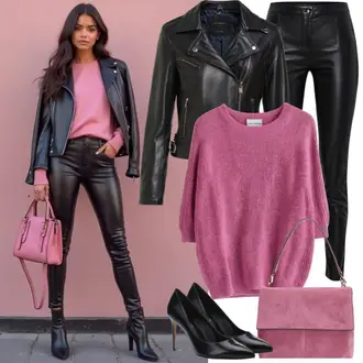 outfit mit Roza Zimski Pulover/Pulover iz pliša/Pulover z ovratnikom/Pulover Nicki/Žametni Pulover/Bleščeči pulover/Osnovni Pulover/Teddy Pulover/Kratek Pulover/Prevelik Pulover/Pleteni Pulover/Preprost Pulover Hugo "Poslovni videz"
