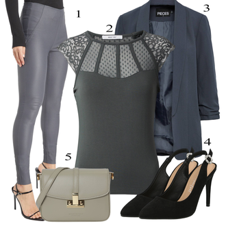 apranga su Pilka/Tamsiai Pilka/Šviesiai Pilka Leggings Odinis antblauzdžis/Latekso Antblauzdžiai/Odinių Išvaizdos Legginsų/Antblauzdžis Aukštu Juosmeniu/Antblauzdžis su Pamušalu/Treginsai/Antblauzdžiai su Skeltuku/Nepermatoma Antblauzdė/Formuota Leginsa/Vinilo Antblauzdžis Object "Elegantný jesenný odev"