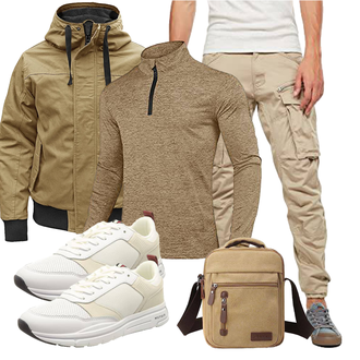 Mit Trennfächern Outfit mit Grün Foino "Freizeit Outfit"