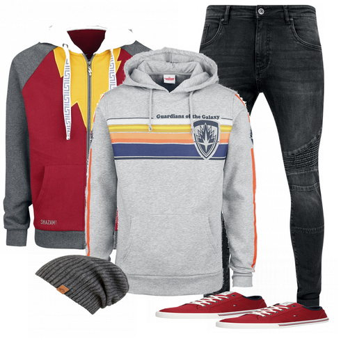 Rot Sneaker Tommy Hilfiger kombinieren