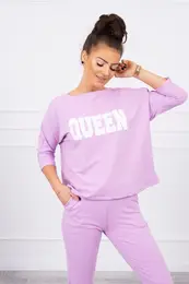 marka niezdefiniowana Set with Queen print purple
