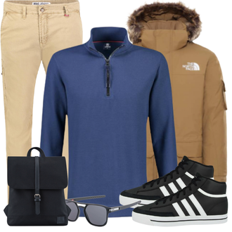 Outfit mit Schwarz Sportschuh Adidas Performance "Alltags Outfit"