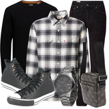 Karierte Hemd Outfits image