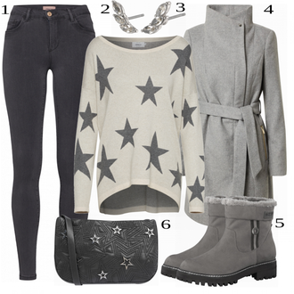 Outfit s Šedá/Tmavě zelená/Khaki/Světle šedá/Černá/Hnědá Potisknout Svetr/Svetr z Jemné Pleteniny/Kašmírový Svetr/Basic Svetr/Svetr Niki/Svetr na kojení/Svetr Carmen/Svetr s Kulatým Výstřihem/Třpytivý Svetr/Jednoduchý Svetr Only "Podzimní Vzhled"