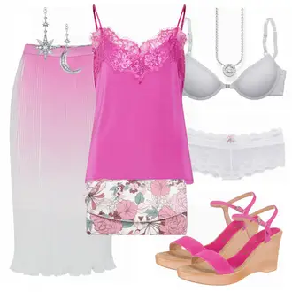 Outfit mit Sandalen UNISA "Chi Chi London rock"