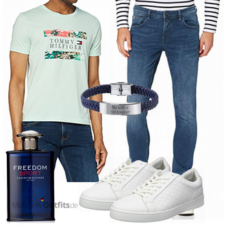 Outfit mit Accessoire/Hemd/Hawaii Hemd Tommy Hilfiger "Street Style Outfit"