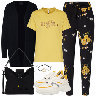 Outfit met grijs Sneaker Gabor "Geweldige look voor je vrije tijd"
