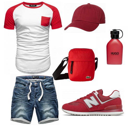 Rot Accessoire Boss kombinieren