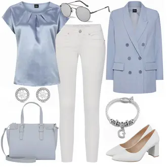 Outfit mit Grau High Heel UNISA "Giselle"