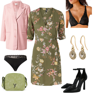 Outfit mit Schwarz Unterhose Slip/Brazilian-slip/Klassischer Slip/Ouvert Slip/Unterteil/Transparenter Slip Calvin Klein underwear "Lime Abendlook"