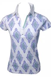 Polo shirt - sue prt polo white