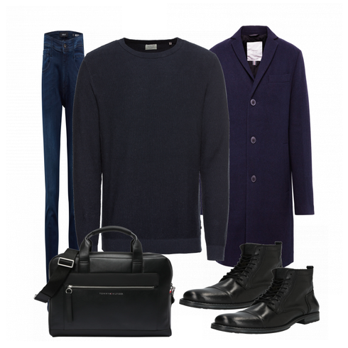 Schwarz Stiefel Jack & Jones kombinieren