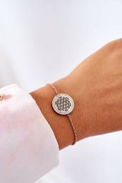 marka niezdefiniowana Bracelet With Cubic Zirconia Rose Gold