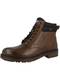 Tommy Jeans Schnürboots braun / dunkelbraun / rot / navy