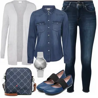 Outfit mit Schwarz Sommer Schuh Camper "Stylische Kombination für die Freizeit"