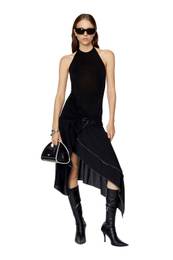 Dress - D-FLOUNCY DRESS black