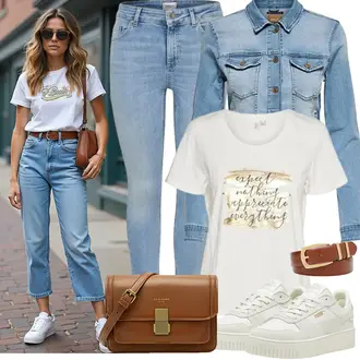 Modisches Frühlingsoutfit 