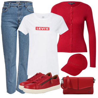 Schlichte Outfit mit Blau/Hellblau Boyfriend Jean/Cropped Jeans/Dad Jeans/Girlfriend Jeans/Jeans mit Schlitz/Mom Jean/Formelles Hemd/Tapered-Jeans/Vintage Jeans Only "Cool für die Freizeit"Look: Uni, 90er, Casual, Classic, Coole, Schlichte